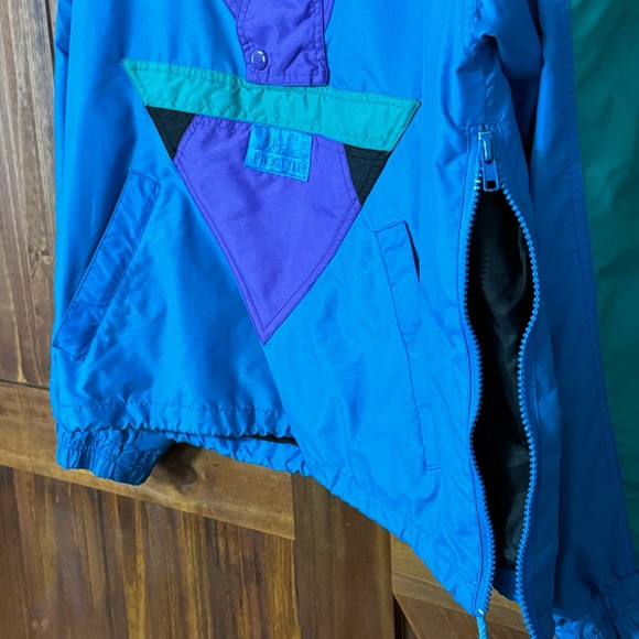 Vintage Prostyled Track Jacket Windbreaker retro pull over 1/2 zip snap 90s S - Picture 10 of 10